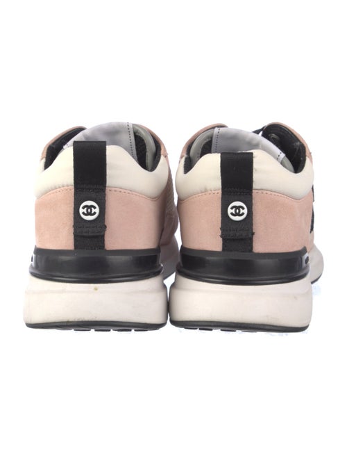 Chanel Interlocking CC Logo Suede Sneakers
