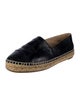 Chanel Interlocking CC Logo Leather Espadrilles