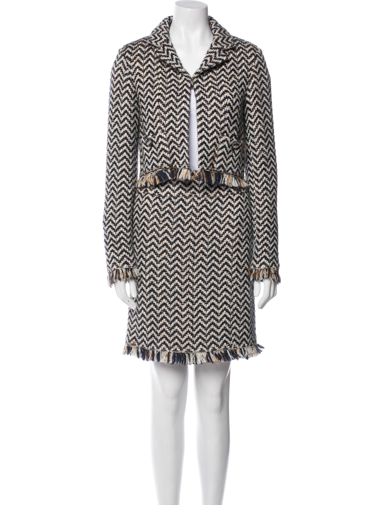 Chanel 2019 Tweed Pattern Skirt Suit