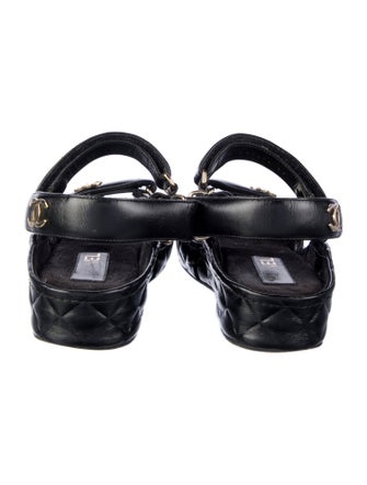 Chanel 2021 Interlocking CC Logo Sandals