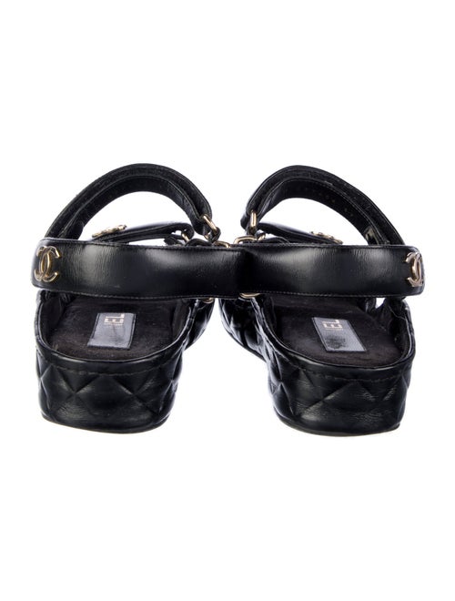Chanel 2021 Interlocking CC Logo Sandals