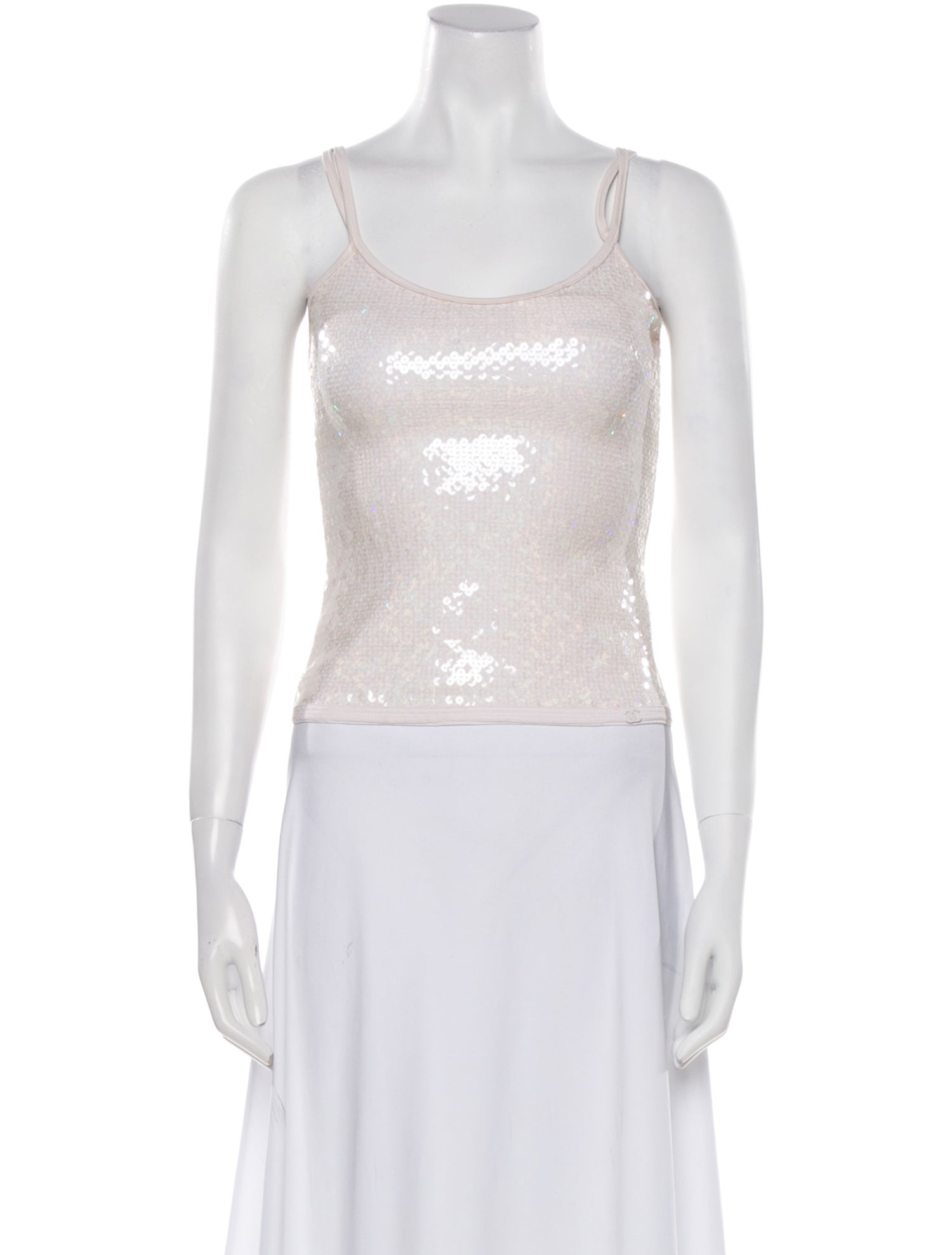 Chanel 2005 Square Neckline Crop Top