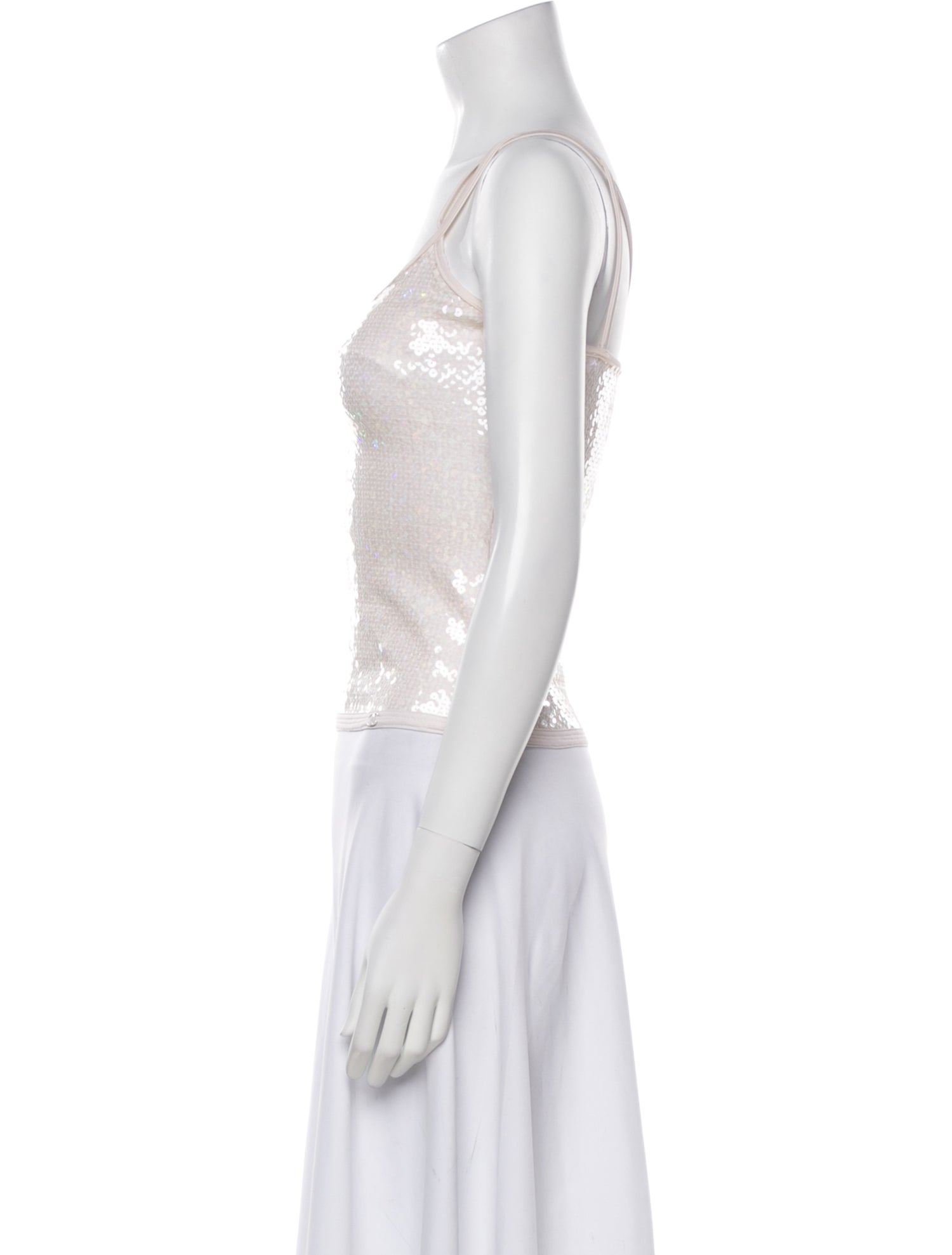 Chanel 2005 Square Neckline Crop Top