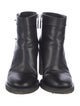 Chanel Interlocking CC Logo Leather Boots
