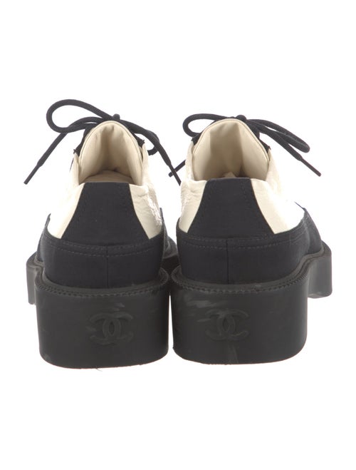 Chanel Interlocking CC Logo Leather Sneakers