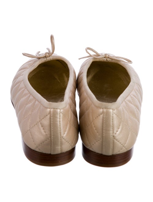 Chanel Interlocking CC Logo Lambskin Ballet Flats