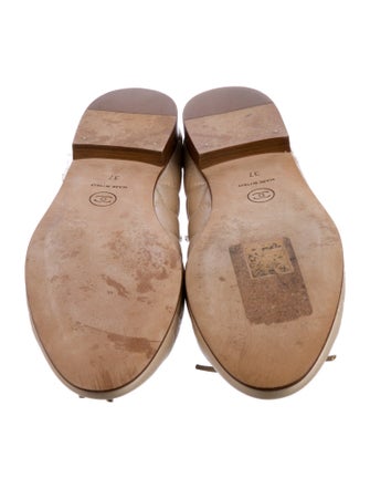 Chanel Interlocking CC Logo Lambskin Ballet Flats