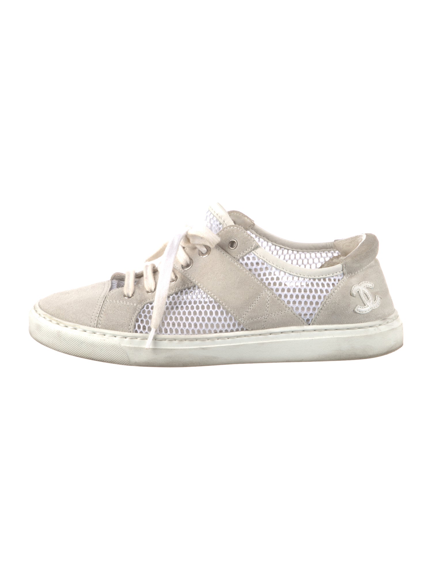 Chanel Interlocking CC Logo Mesh Sneakers