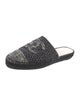 Chanel Interlocking CC Logo Tweed Mules