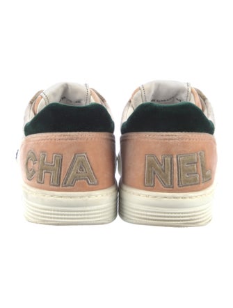 Chanel Velvet Colorblock Pattern Sneakers