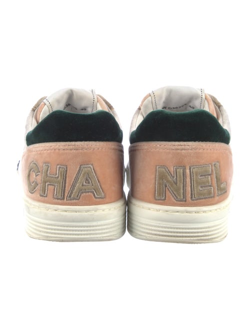 Chanel Velvet Colorblock Pattern Sneakers