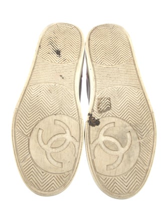 Chanel Velvet Colorblock Pattern Sneakers