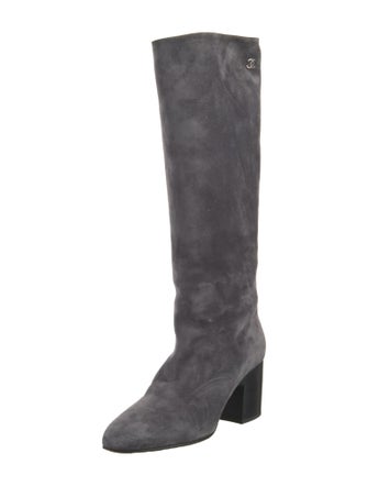 Chanel 2016 Interlocking CC Logo Riding Boots