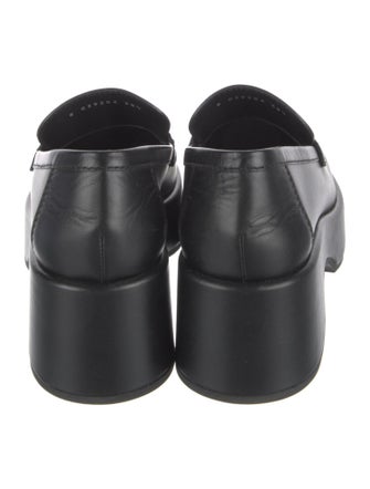 Chanel Interlocking CC Logo Leather Loafers