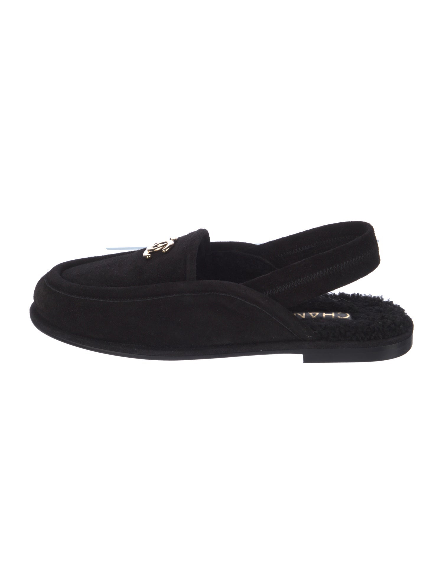 Chanel 2025 Interlocking CC Logo Slingback Flats