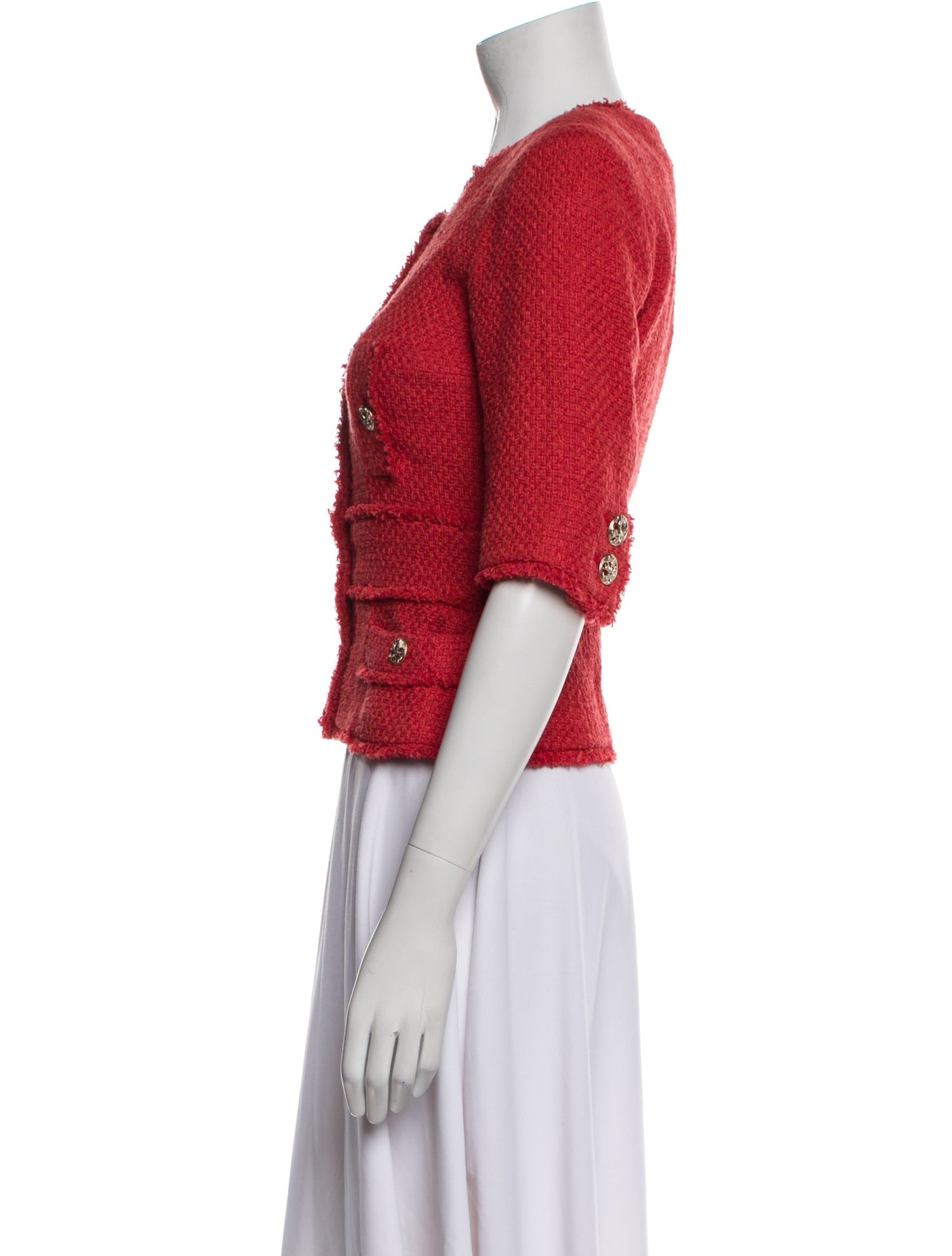 Chanel 2010 Tweed Pattern Evening Jacket