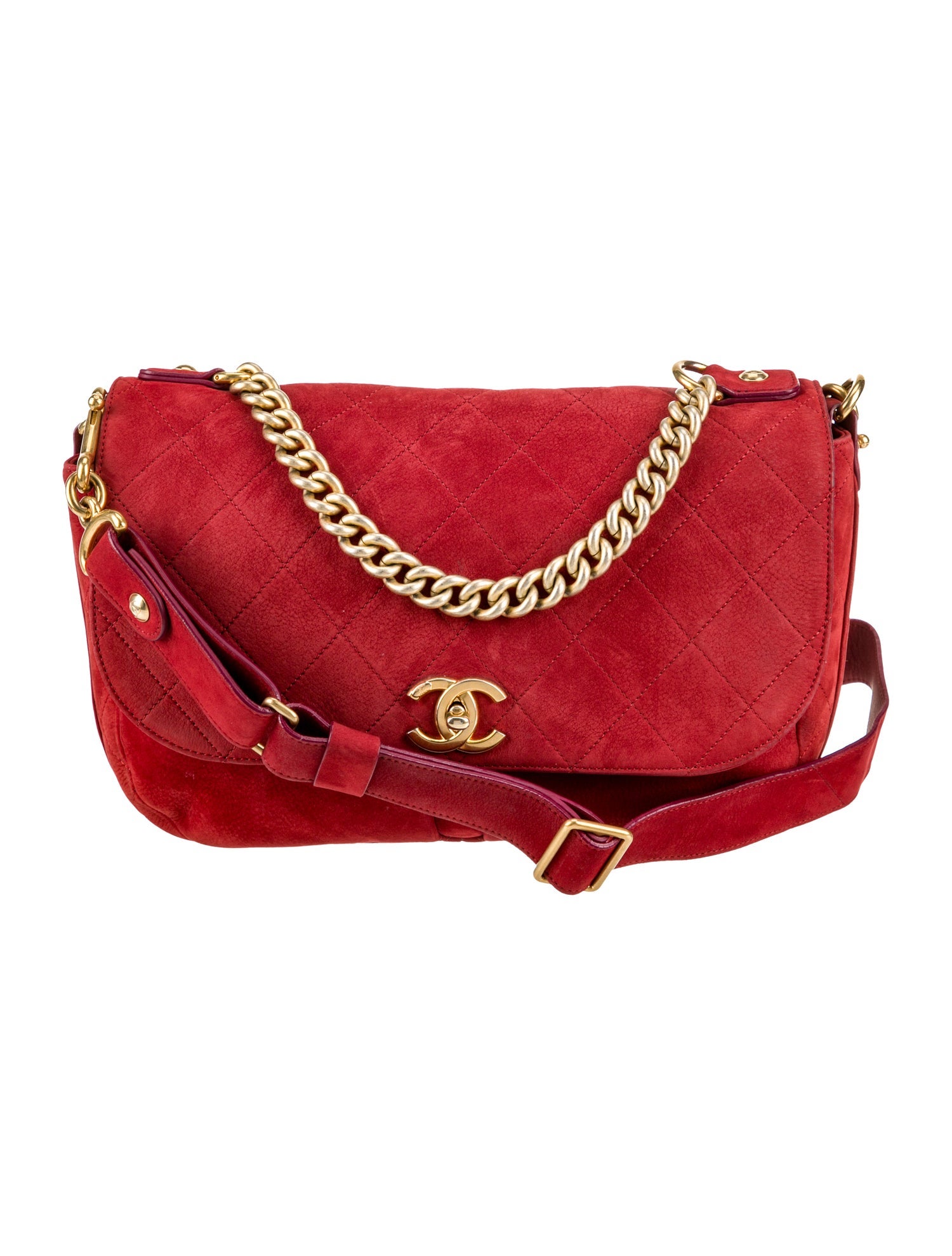 Chanel Paris-Rome Nubuck Messenger Bag