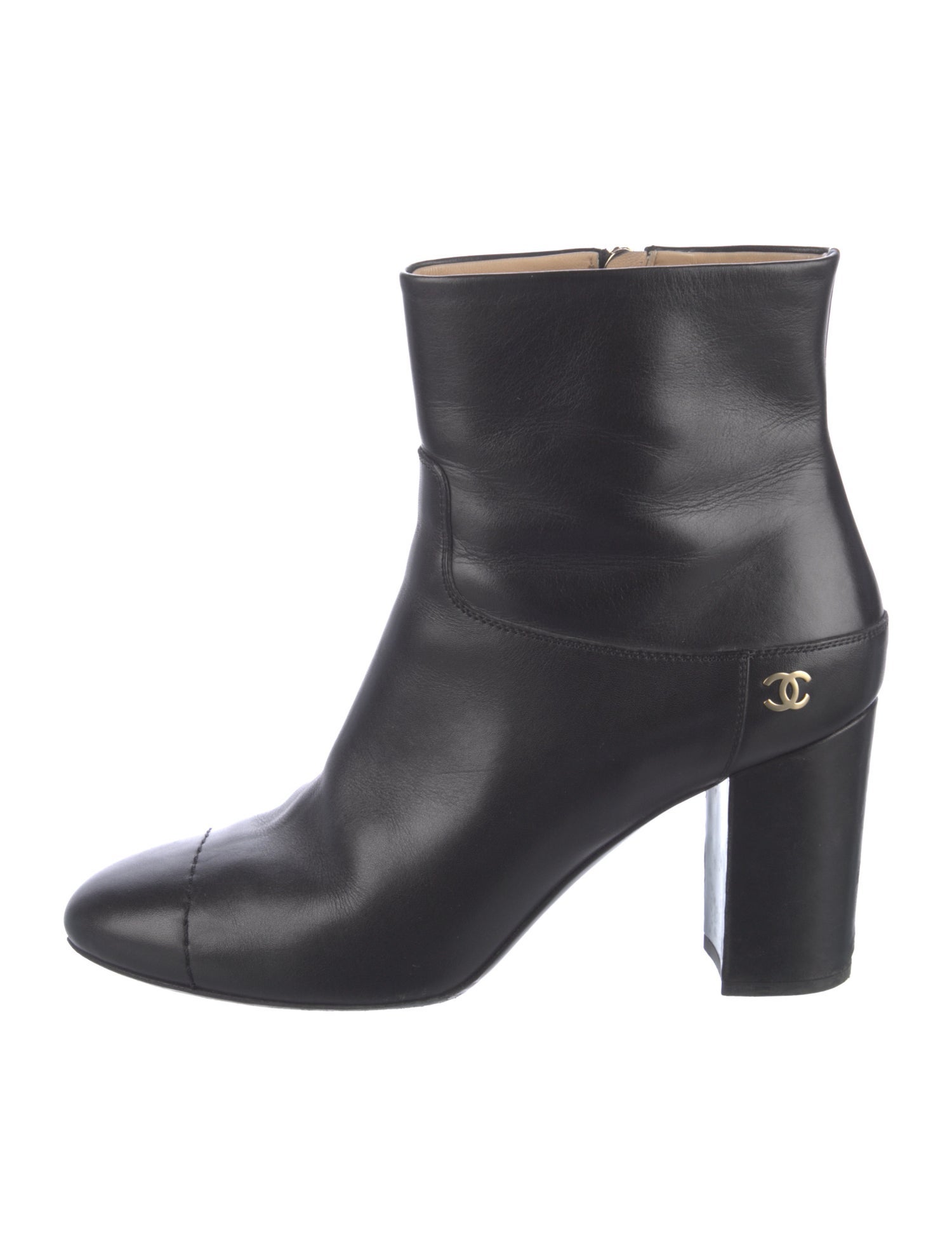 Chanel 2015 Interlocking CC Logo Boots