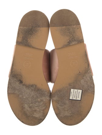 Chanel Interlocking CC Logo Velvet Slides