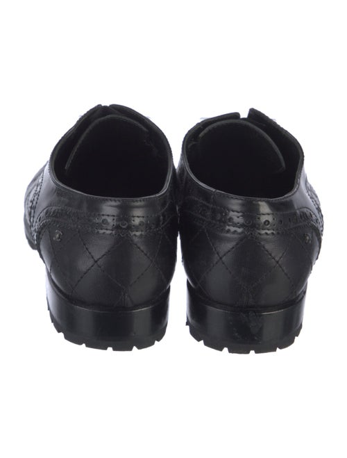 Chanel Interlocking CC Logo Leather Oxfords