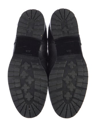 Chanel Interlocking CC Logo Leather Oxfords