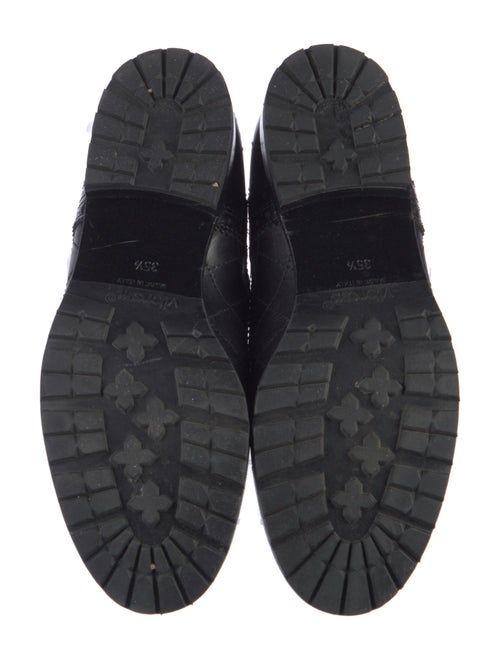 Chanel Interlocking CC Logo Leather Oxfords