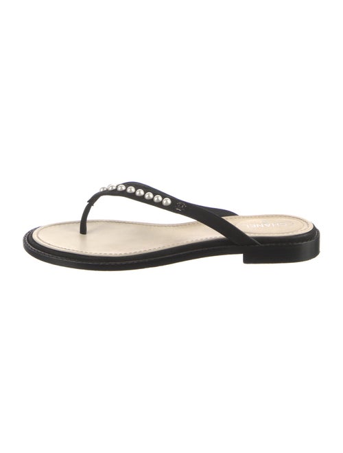 Chanel 2019 Interlocking CC Logo Flip Flops