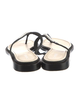 Chanel 2019 Interlocking CC Logo Flip Flops