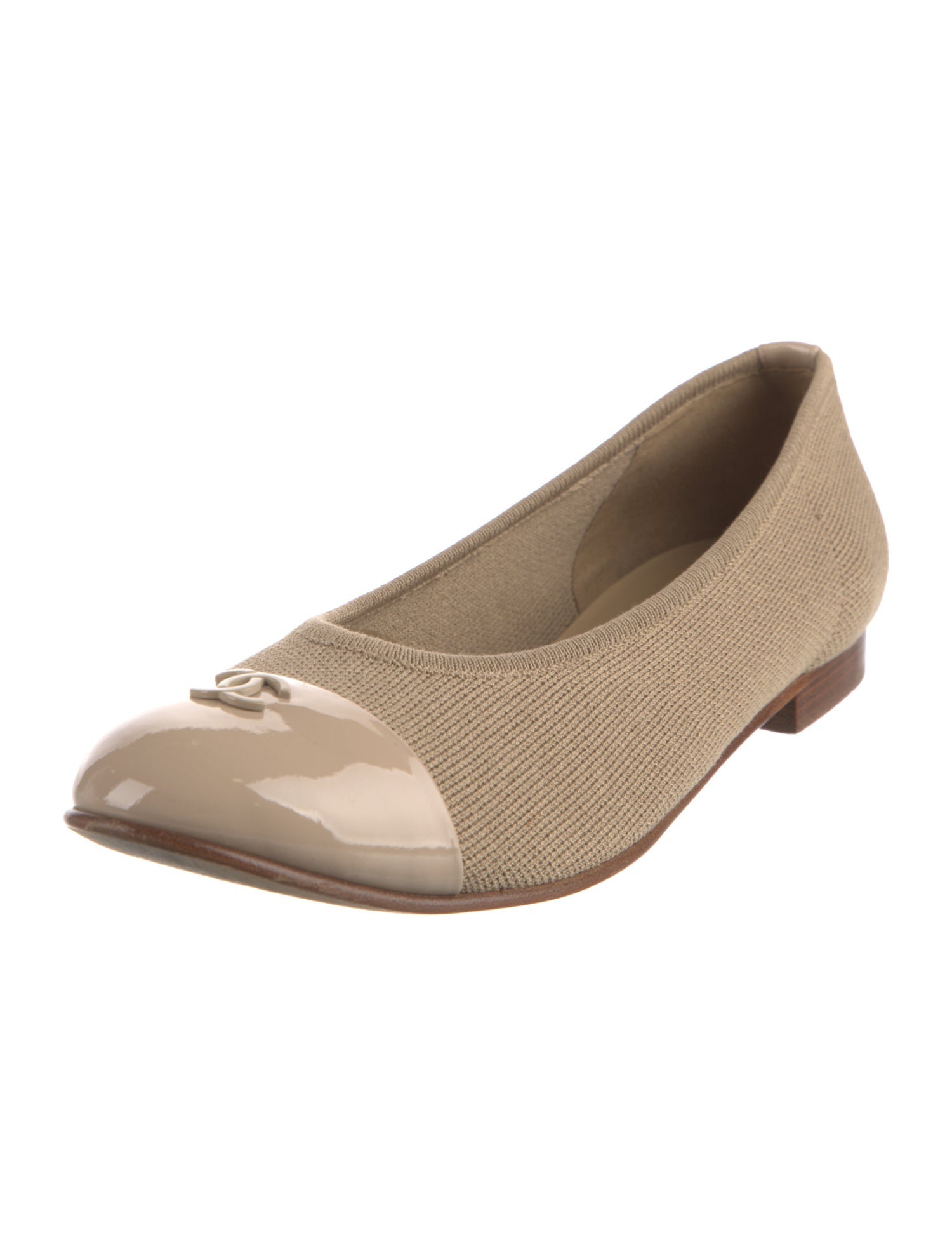 Chanel Interlocking CC Logo Ballet Flats