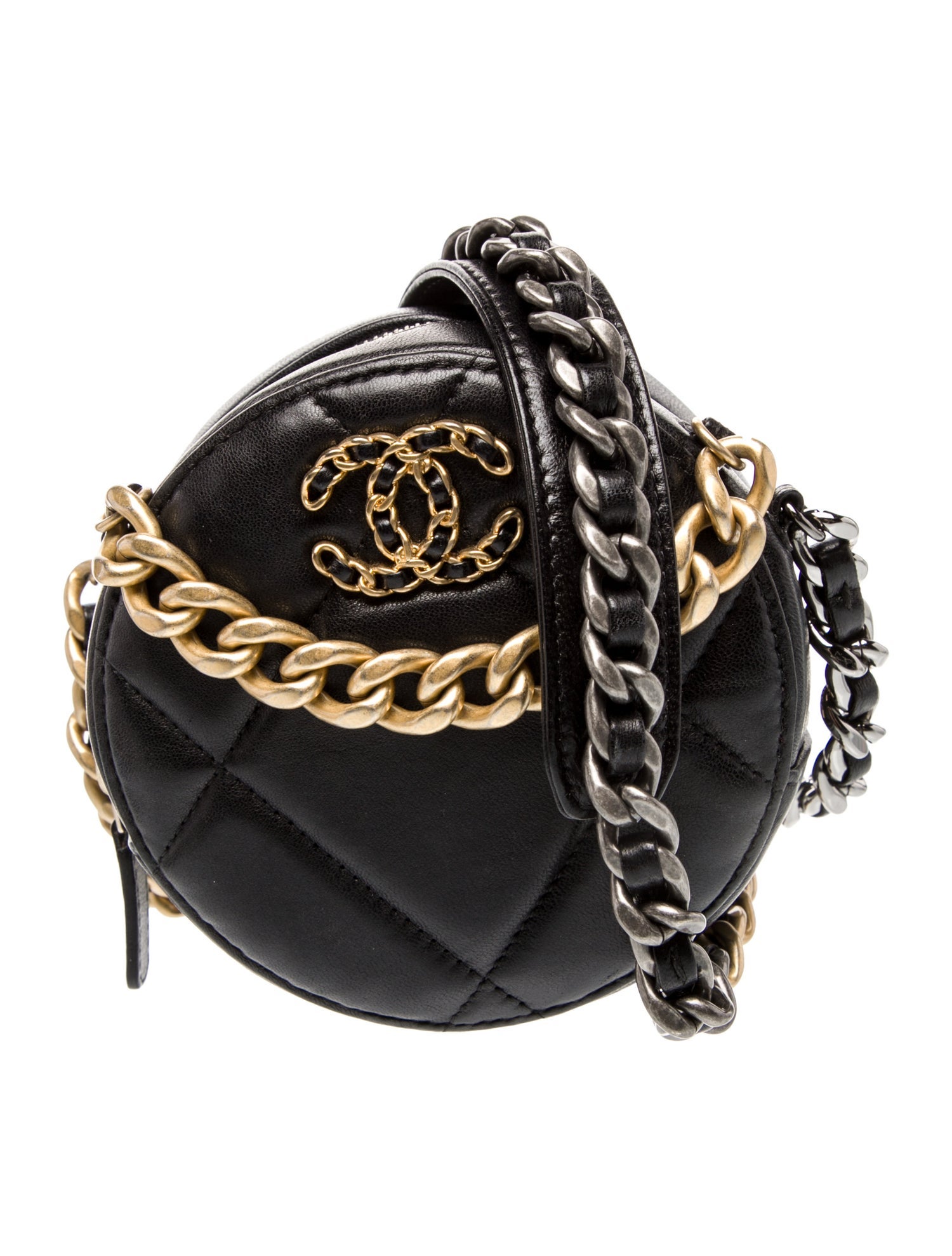 Chanel 19 Round Clutch w/ Chain