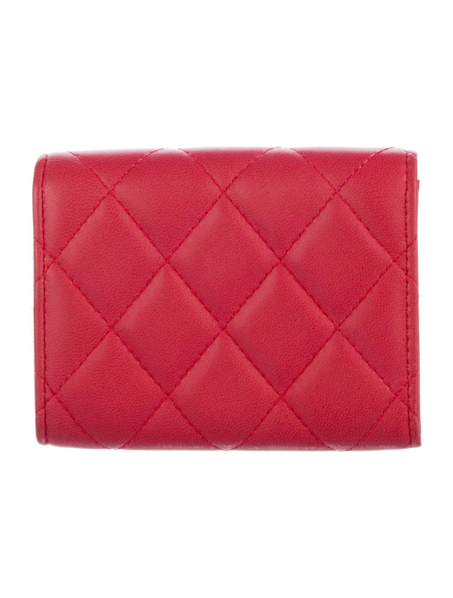Chanel 2019 Interlocking CC Logo Compact Wallet