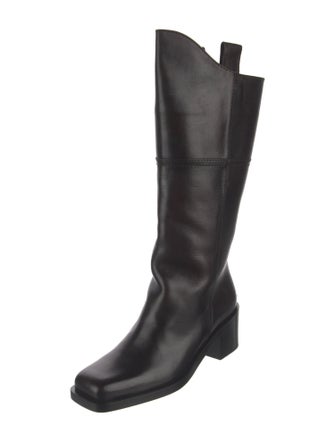 Chanel 2014 Interlocking CC Logo Riding Boots