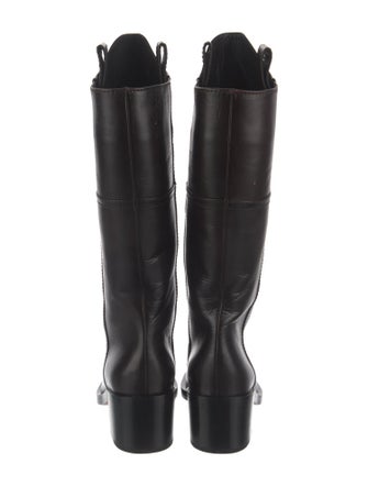Chanel 2014 Interlocking CC Logo Riding Boots