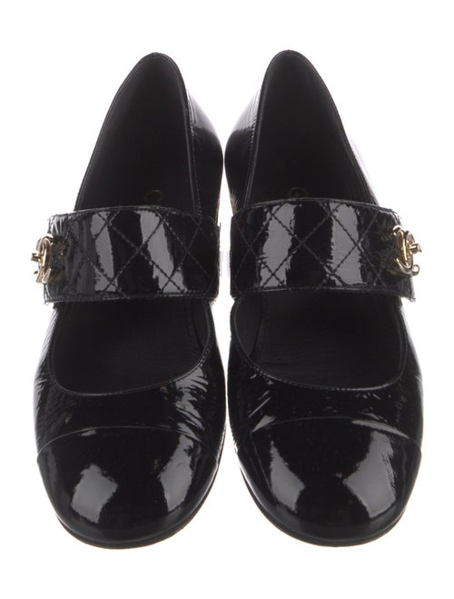 Chanel 2023 Interlocking CC Logo Mary Jane Flats