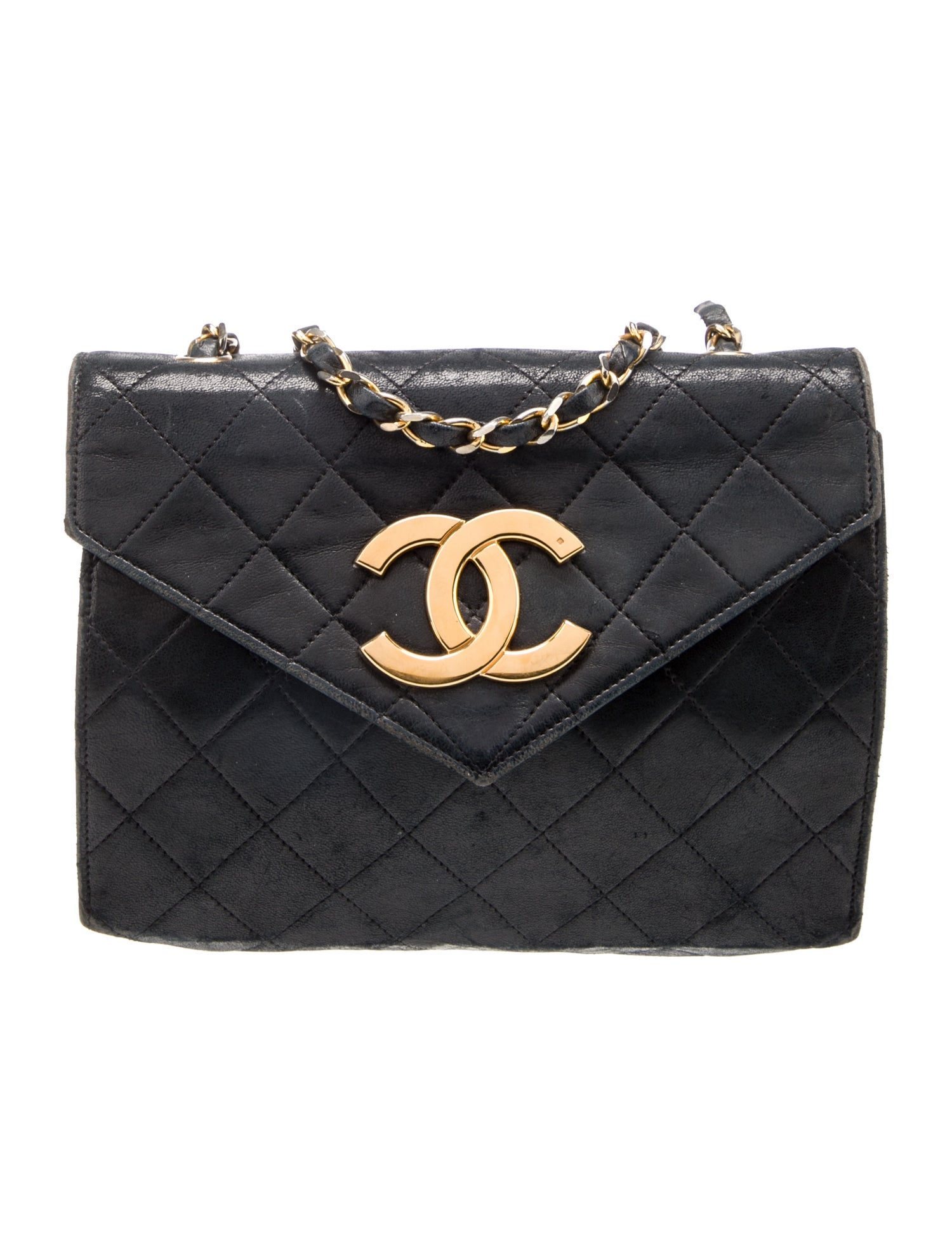 Chanel Quilted Lambskin CC Envelope Bag