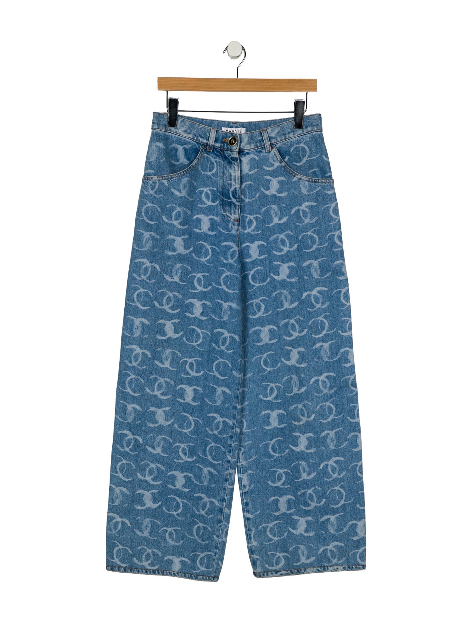 Chanel 2023 Wide Leg Jeans