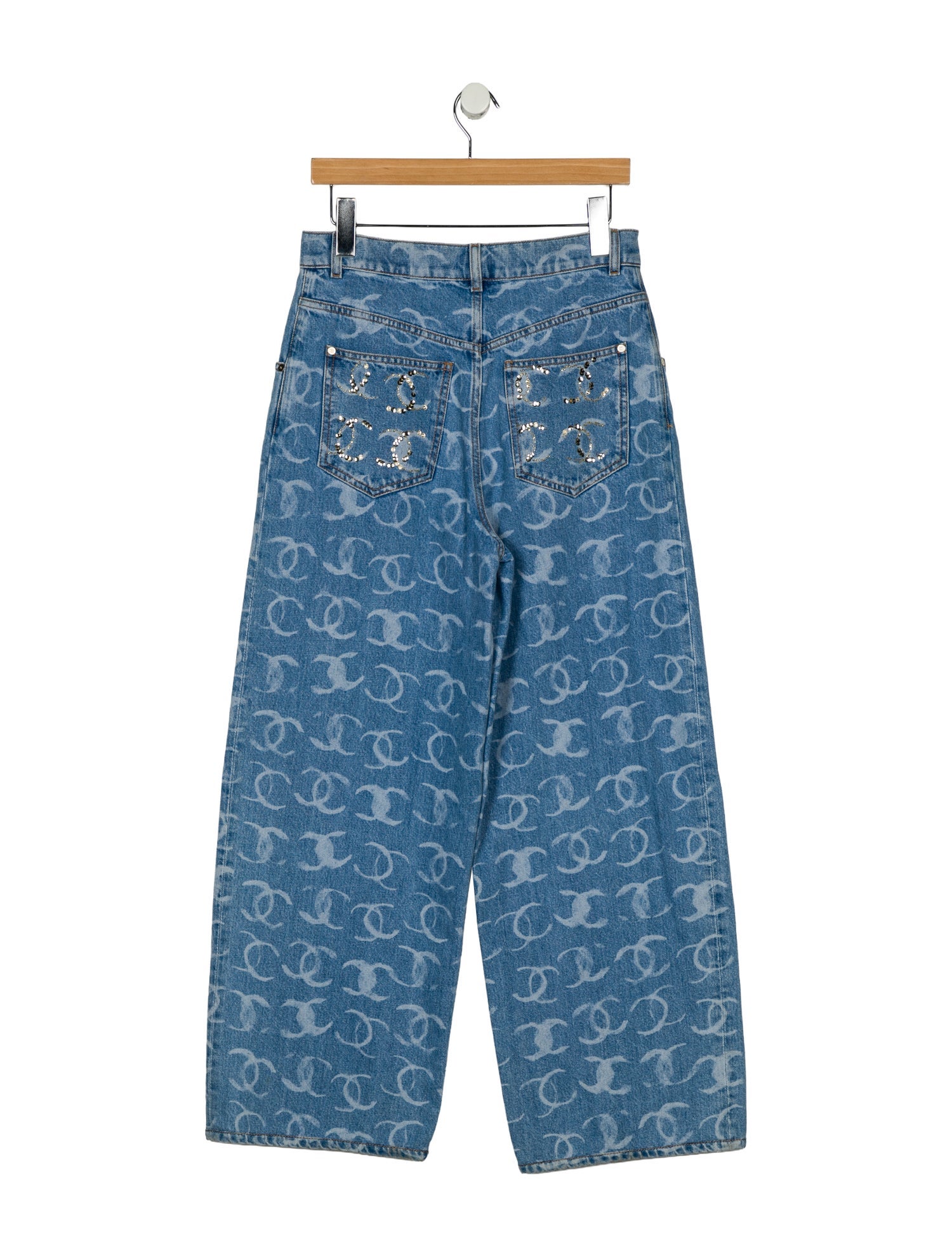 Chanel 2023 Wide Leg Jeans