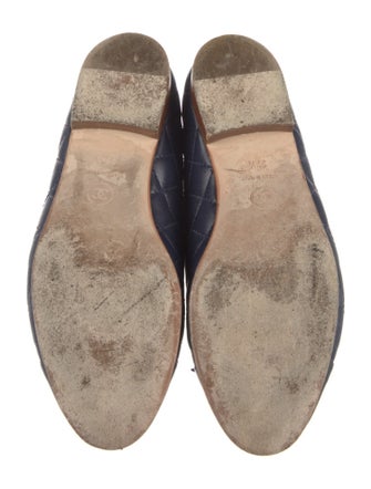 Chanel Quilted Pattern Leather Ballet Flats
