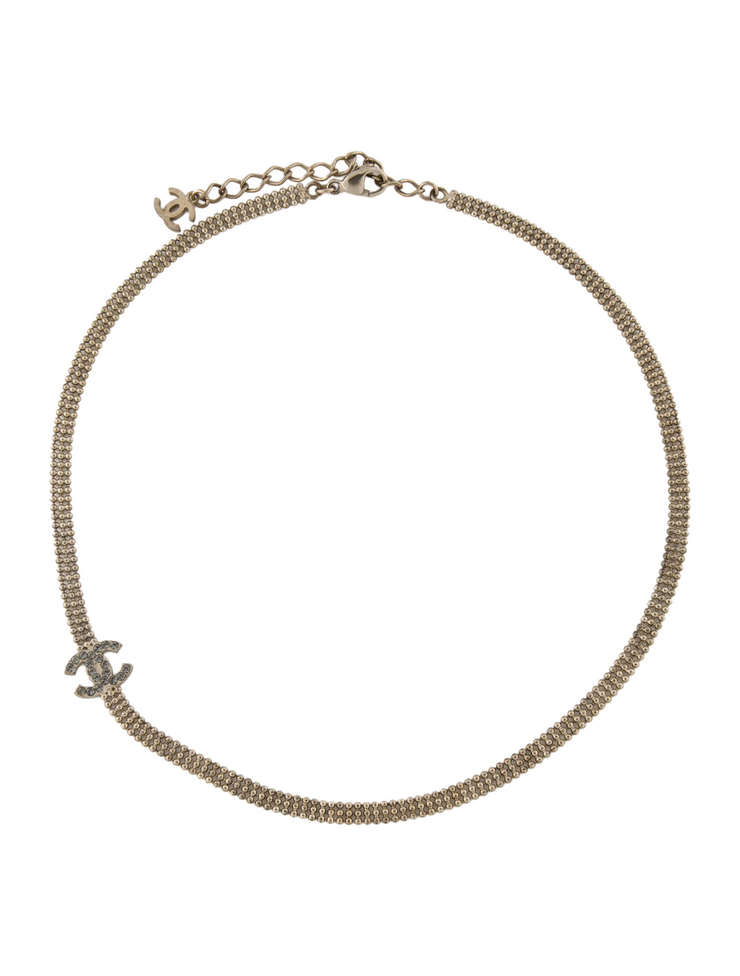 Chanel Strass CC Collar Necklace