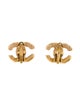 Chanel Textured CC Clip-On Earrings