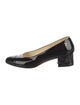 Chanel Interlocking CC Logo Patent Leather Pumps