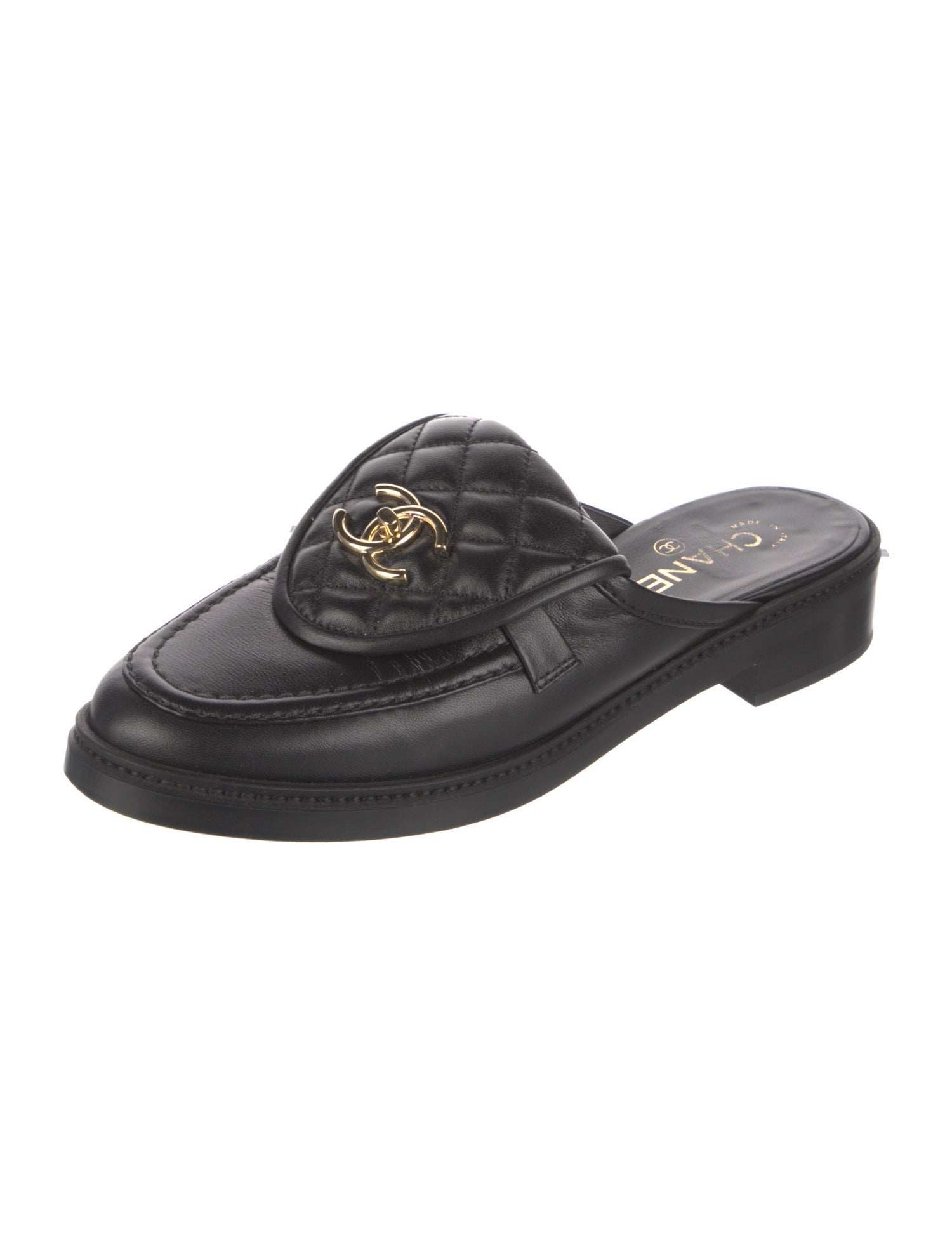 Chanel 2025 Interlocking CC Logo Mules