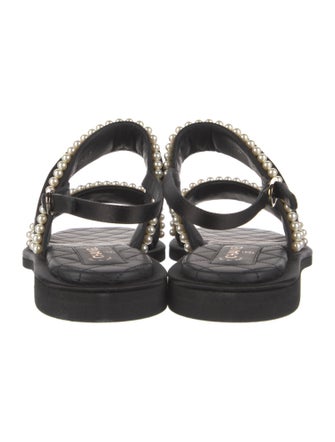 Chanel 2022 Interlocking CC Logo Slingback Sandals