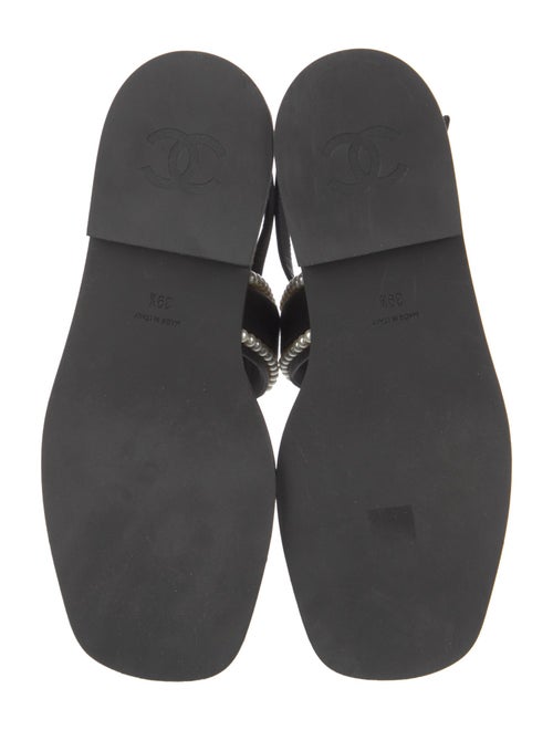 Chanel 2022 Interlocking CC Logo Slingback Sandals