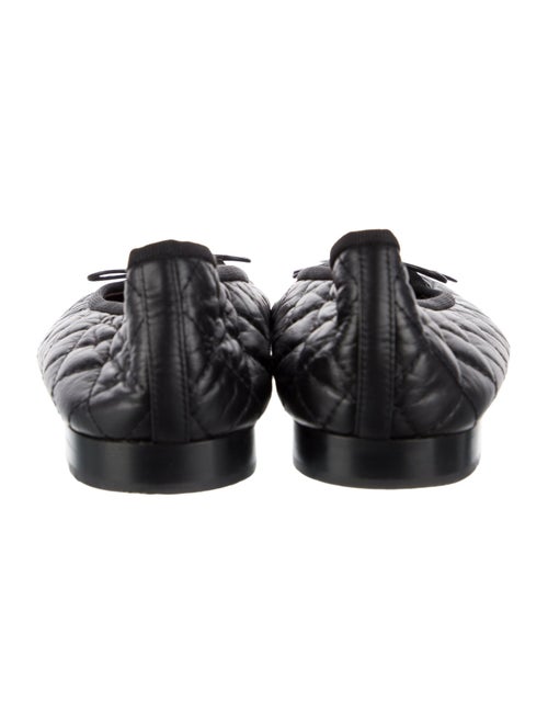 Chanel Interlocking CC Logo Leather Ballet Flats