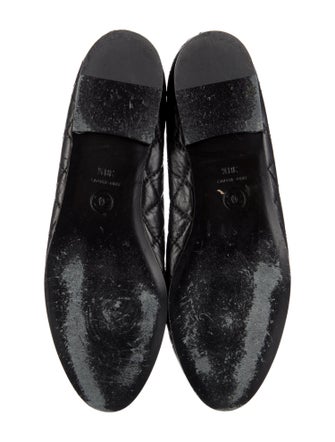 Chanel Interlocking CC Logo Leather Ballet Flats