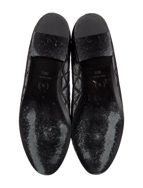 Chanel Interlocking CC Logo Leather Ballet Flats