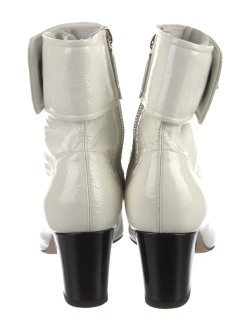 Chanel Interlocking CC Logo Patent Leather Boots