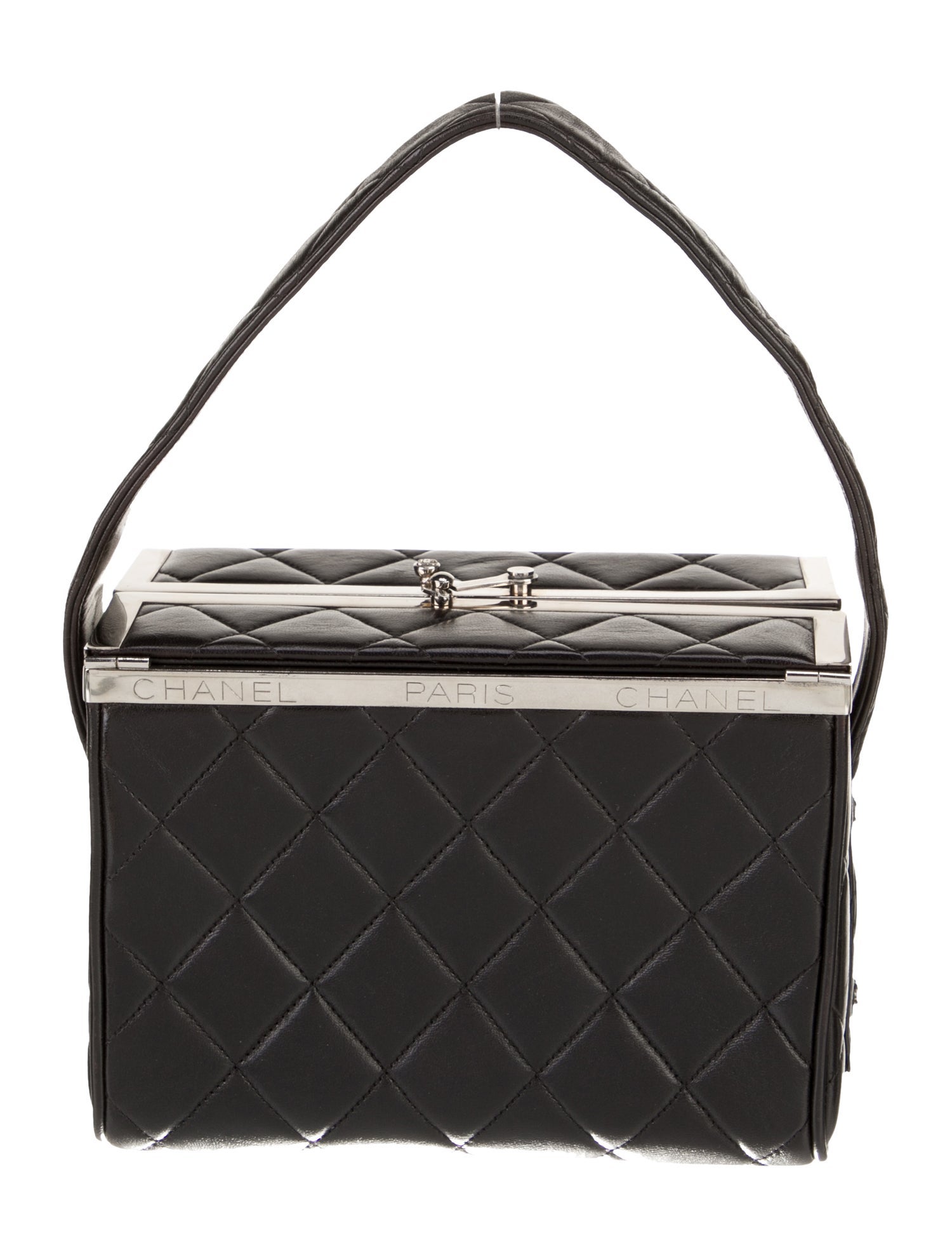 Chanel Quilted Vanity Box Handle Bag