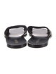 Chanel Interlocking CC Logo Leather Slides